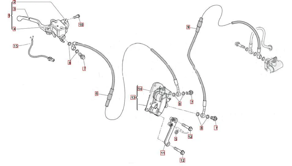 SWM RS125R Euro5 Bremssystem vorne