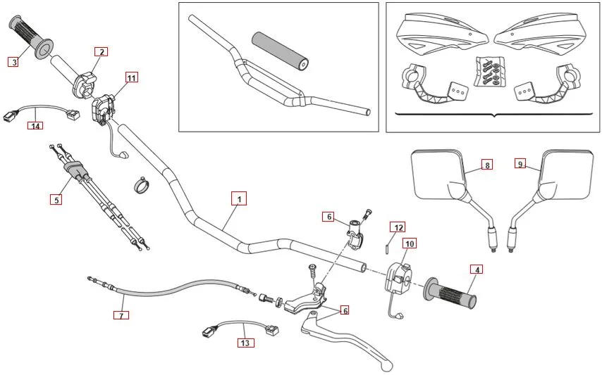 SWM RS125R Lenker