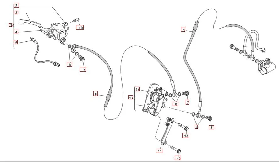 SWM SM125R Bremssystem vorne Euro 4