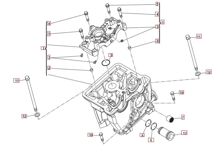 SWM SM125R Euro 4 Zylinderkopf