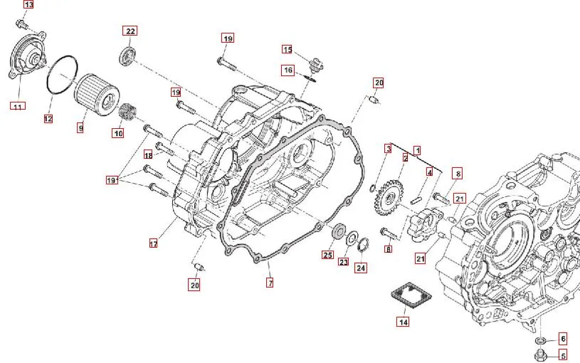 SWM SM125R Ölpumpe