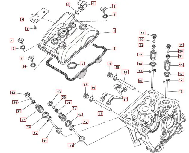 SWM SM125R Zylinderkopfdeckel