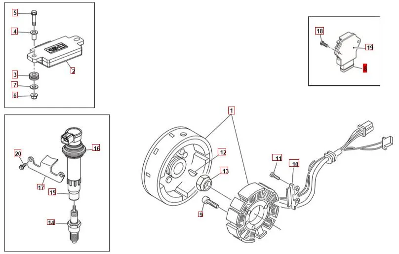 SWM SM500R Elektrische Teile