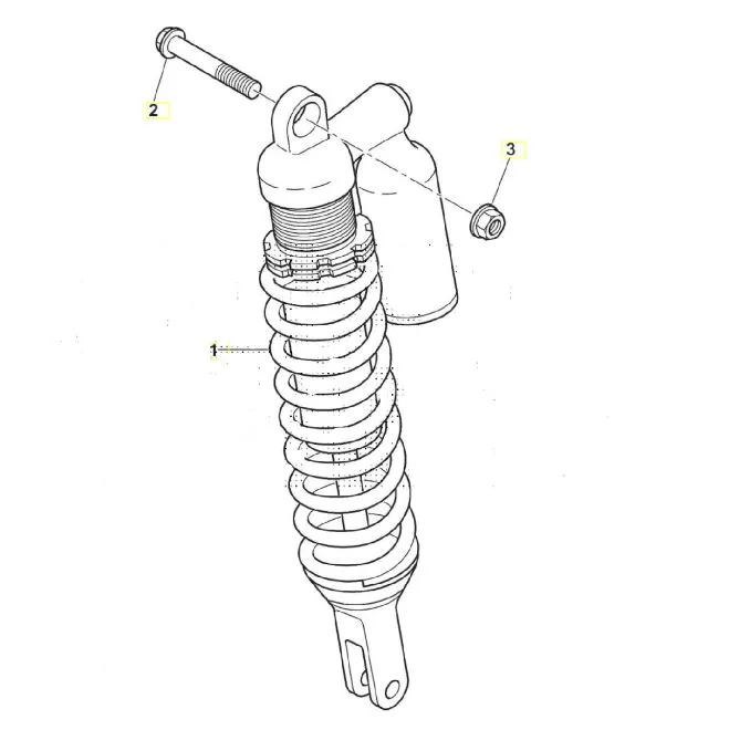 SWM SM500R Federbein hinten