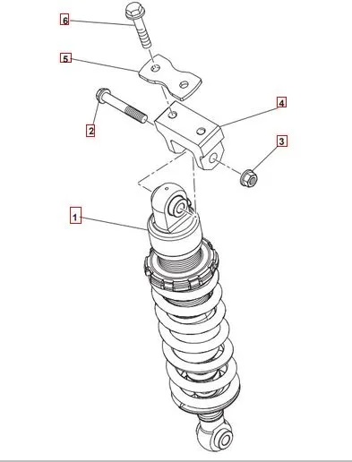 SWM Varez 125 Stoßdämpfer