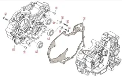 SWM Ace of Spades Euro 4 Motorgehäuse rechts