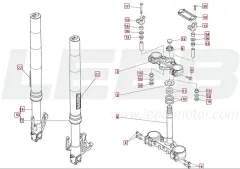 SWM Outlaw Stoßdämpfer vorne- Gabelbrücke