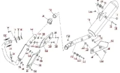 SWM RS125R Euro5 Auspuff