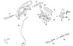 SWM RS125R E5 Tachometer-Blinker-Schlosssatz