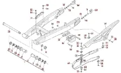 SWM RS125R Euro5 Hintergabel