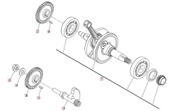 SWM SM125R Euro 4 Kurbelwelle