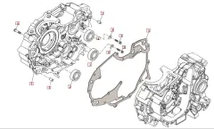 SWM SM125R Euro 4 Motorgehäuse rechts