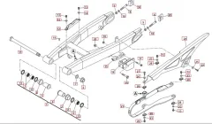 SWM SM125R Hinterradschwinge Euro 4