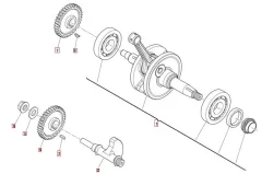 SWM SM125R Kurbelwelle