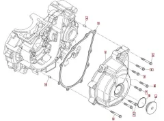 SWM SM125 Motorgehäuseabdeckung links