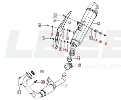 SRK 125 S- Auspuff