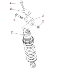 SWM Varez 125 Stoßdämpfer