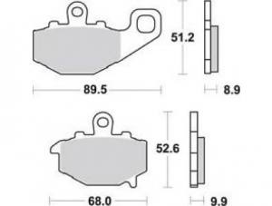 Kawasaki Bremsbelagsatz MCB662