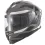 Integralhelm vito presto + sonnenblende glanz grau/schwarz